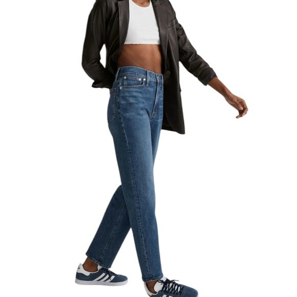 Madewell The Perfect Vintage Straight Leg Jeans Mayfield Wash Size 33 Classic - Picture 2 of 10